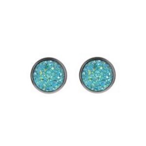 Druzzy Medium Stud SilverTrendy chic modern